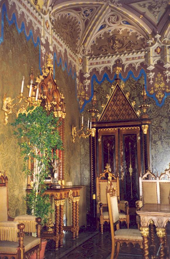 Sala in stile neogotico